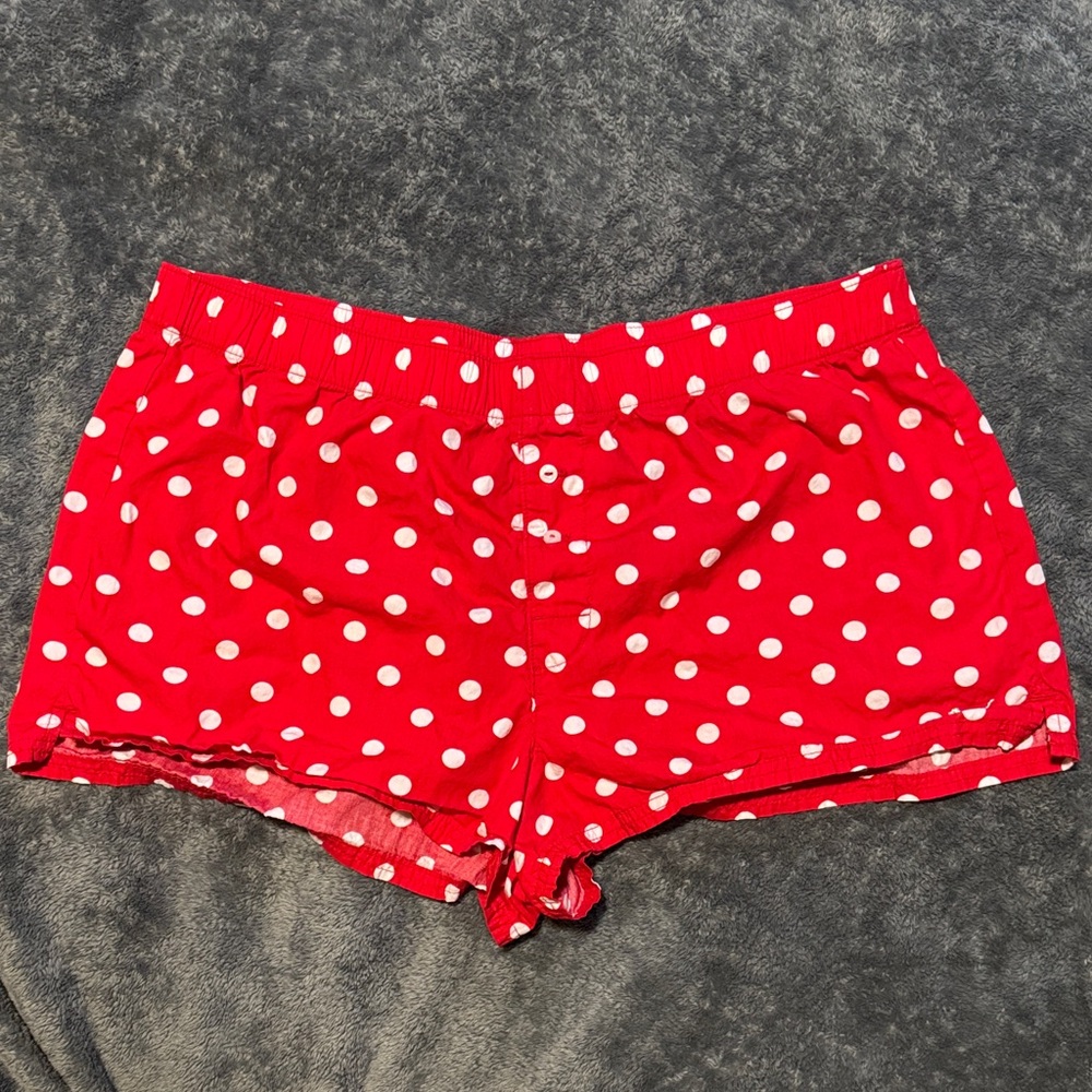 Victoria’s Secret PINK Red Polka Dot Sleep Shorts – Size Small